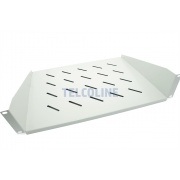 Półka do szafy rack 2U/19" 350mm - jasnoszara