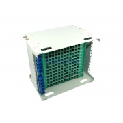 Panel dystrybucyjny modułowy 144F do szaf rack 19", 8U, wyposażony w 12 tacek