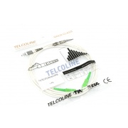 Patchcord światłowodowy SC/APC, simplex, LSZH, 1m, G.657B3, 3mm, biały, Gold Class