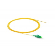 Pigtail światłowodowy LC/APC, LSZH, 1m, G.657, 0.9mm, Loose Tube, żółty, Gold Class