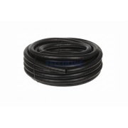 Rura karbowana elektroinstalacyjna/peszel PVC z pilotem, 32/25 mm, 50 m, czarna, UV